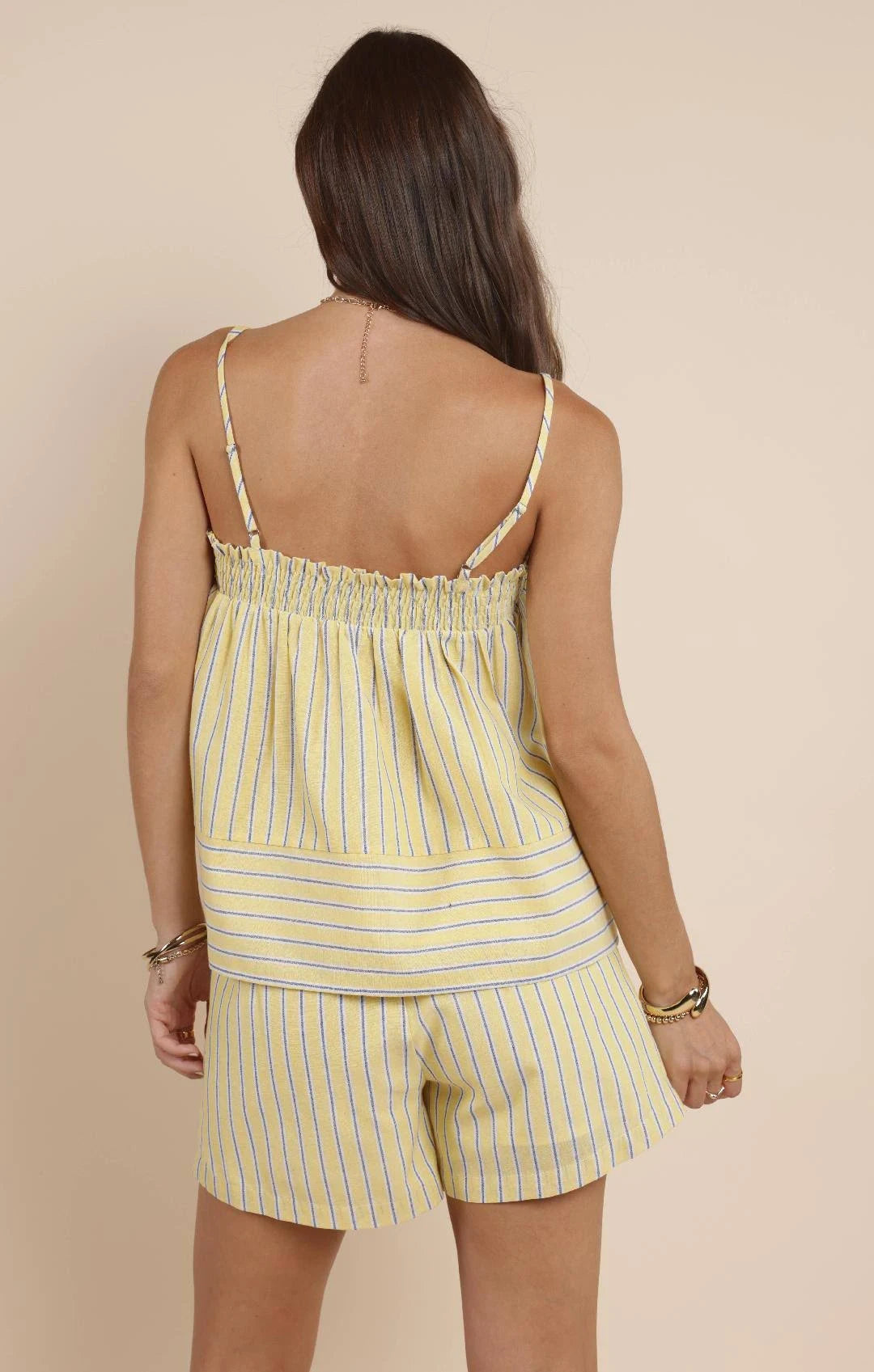 Sadie & Sage Paradise Found Smocked Tank