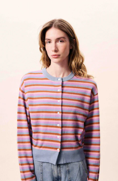 FRNCH Adria Striped Cardi