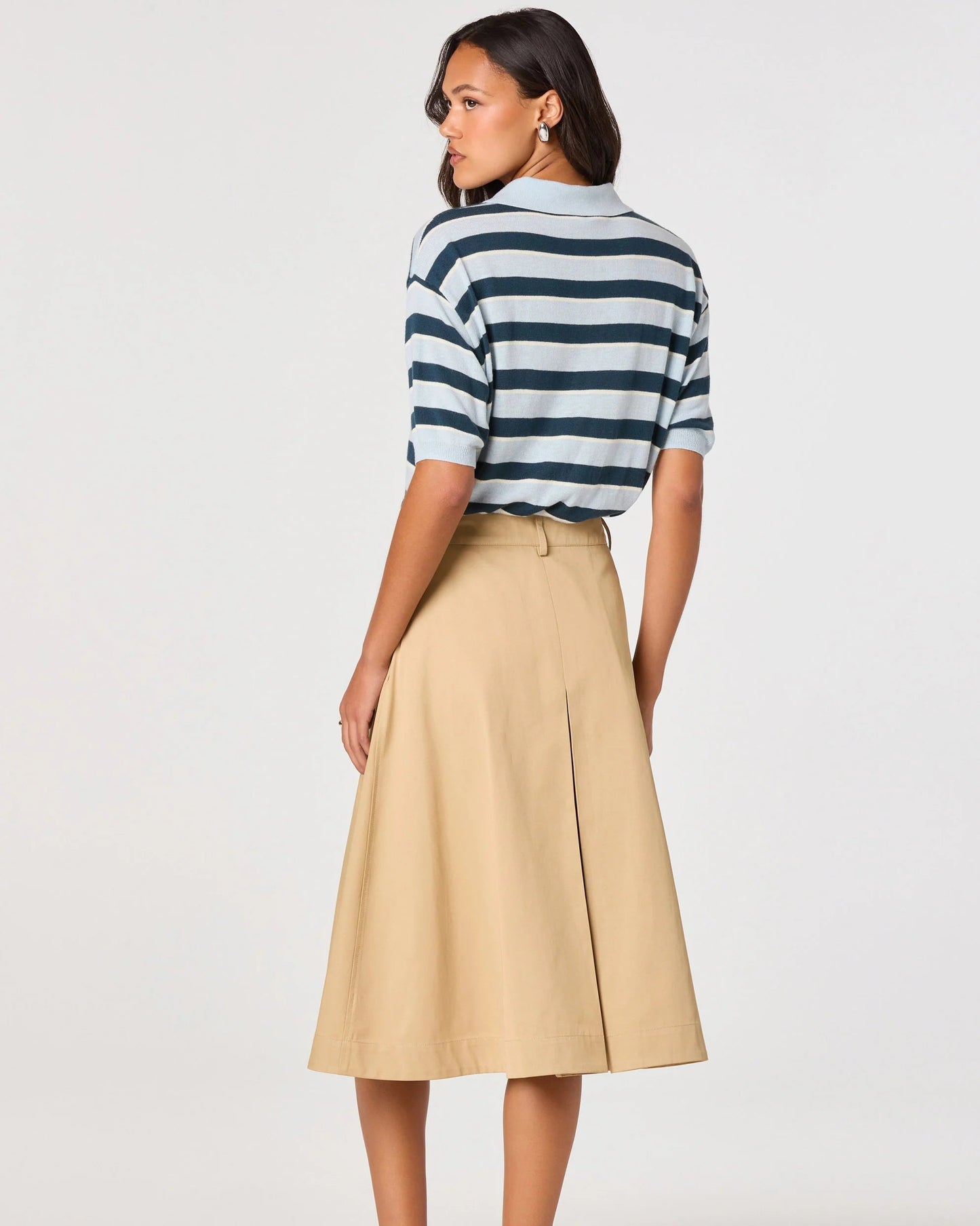 ASTR The Label Scottie Striped Knit Polo