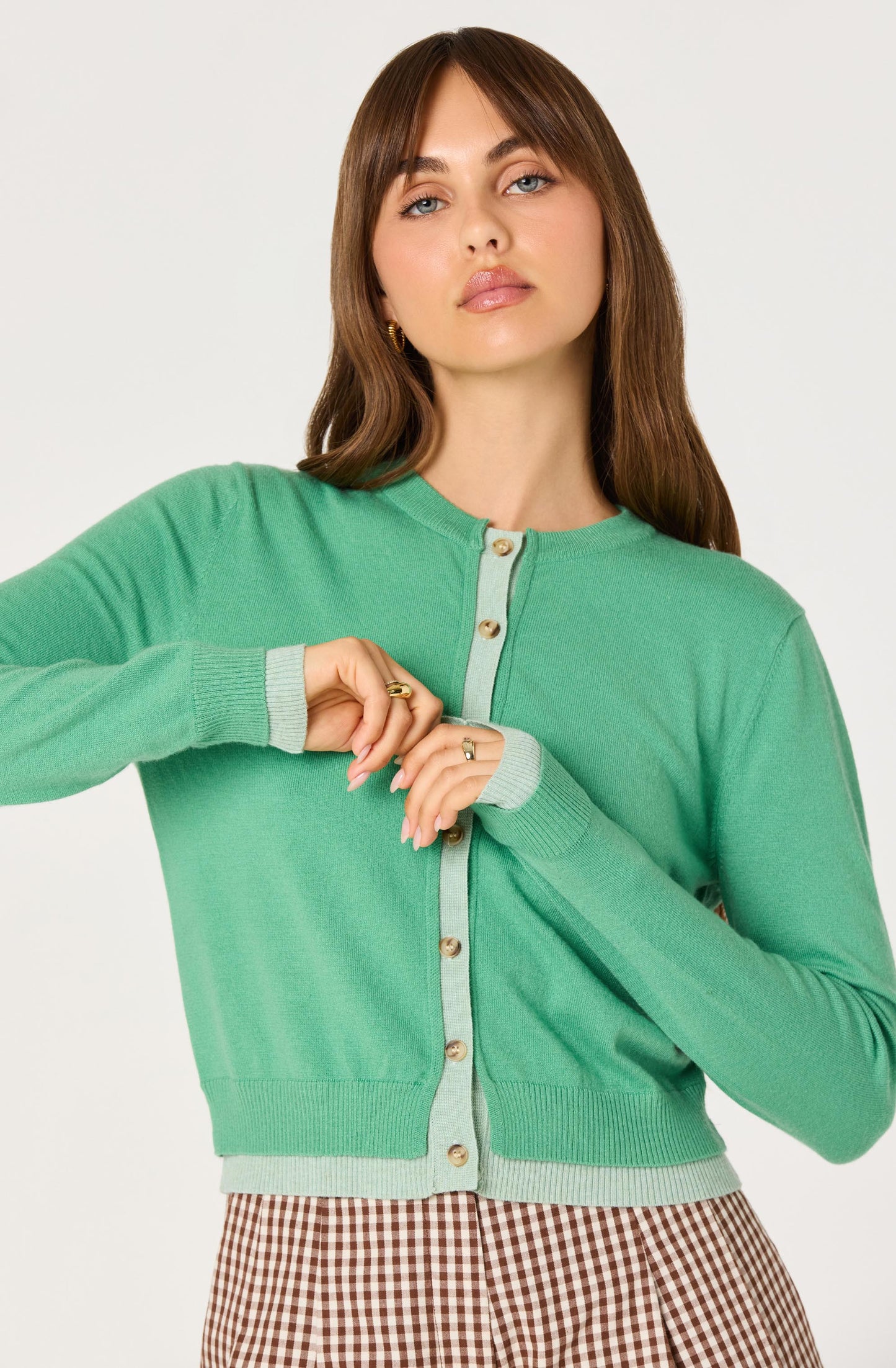 ASTR The Label Clovis Color Block Cardi
