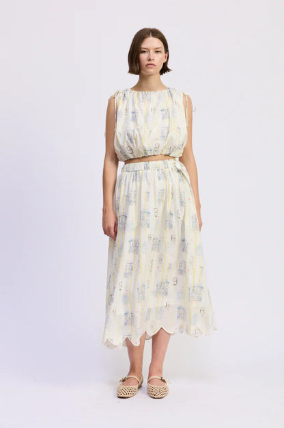 En Saison Barlet Midi Skirt
