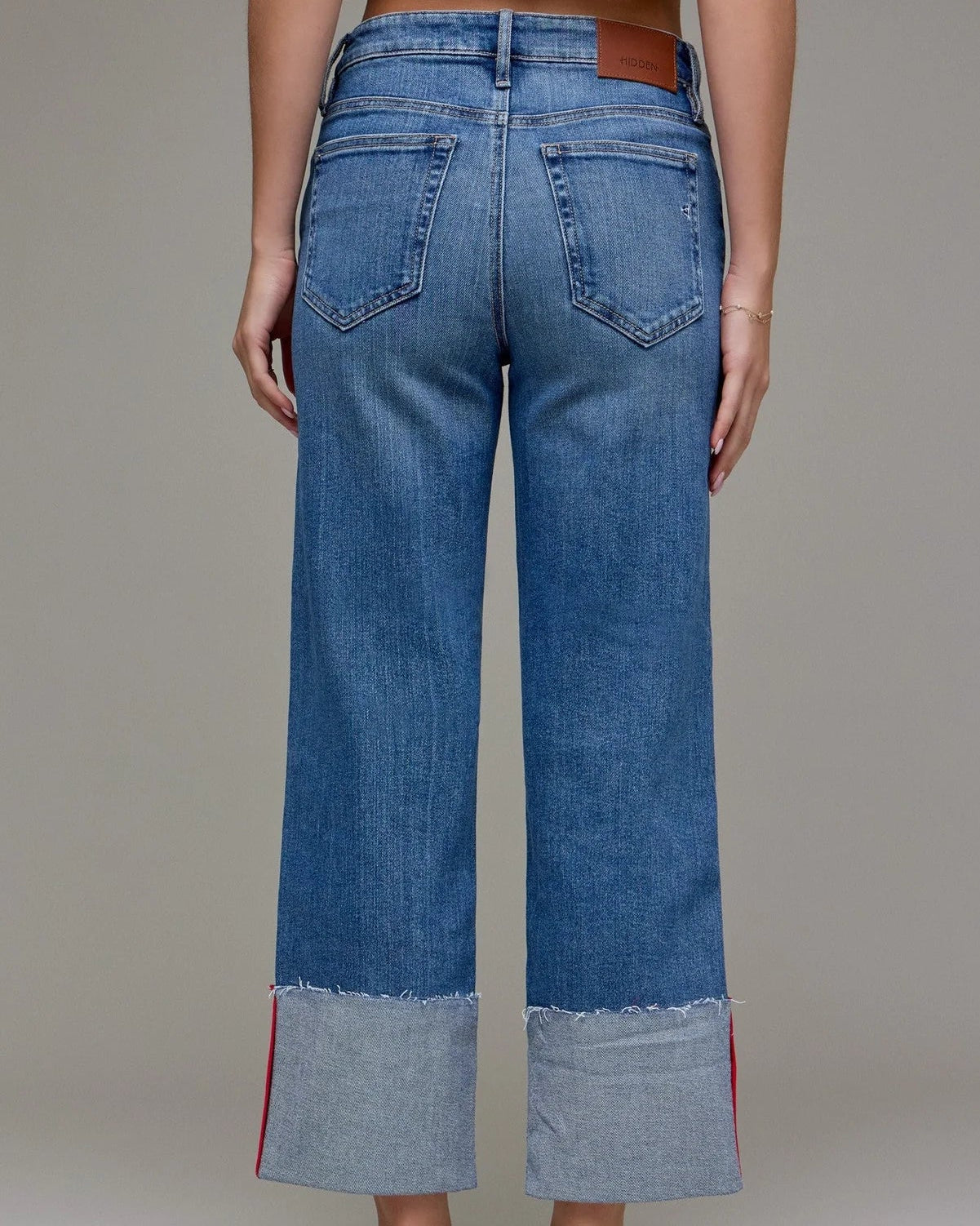 Hidden Ella Cropped Cuff Jeans