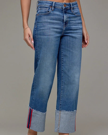 Hidden Ella Cropped Cuff Jeans