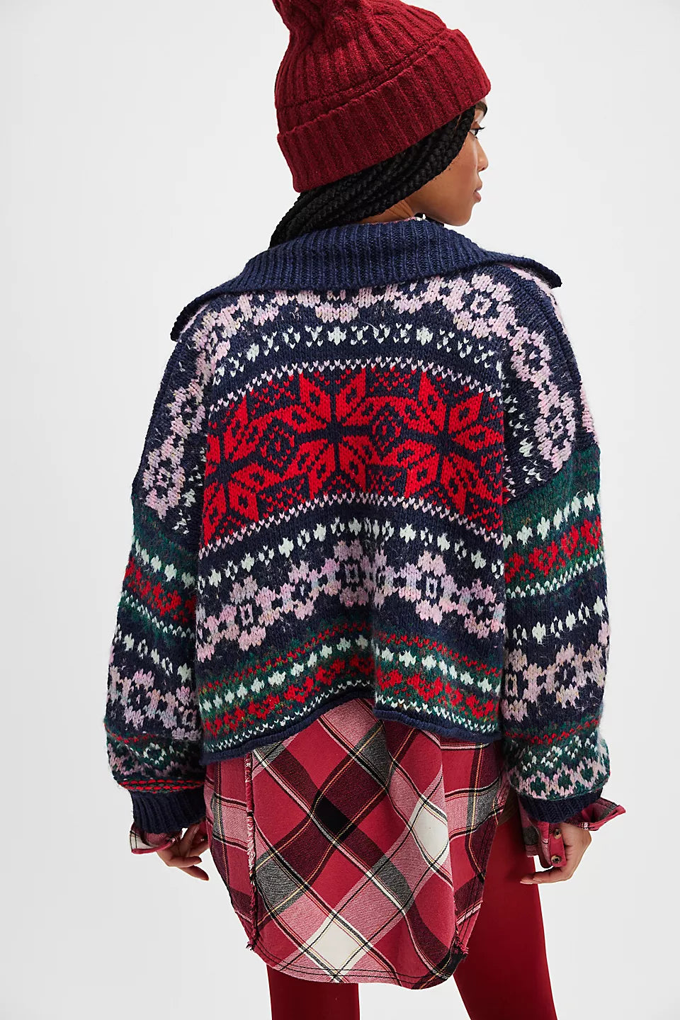 Free People Festive Snowdrift Cardigan