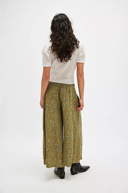 Free People Green Bali Guinevere Trouser