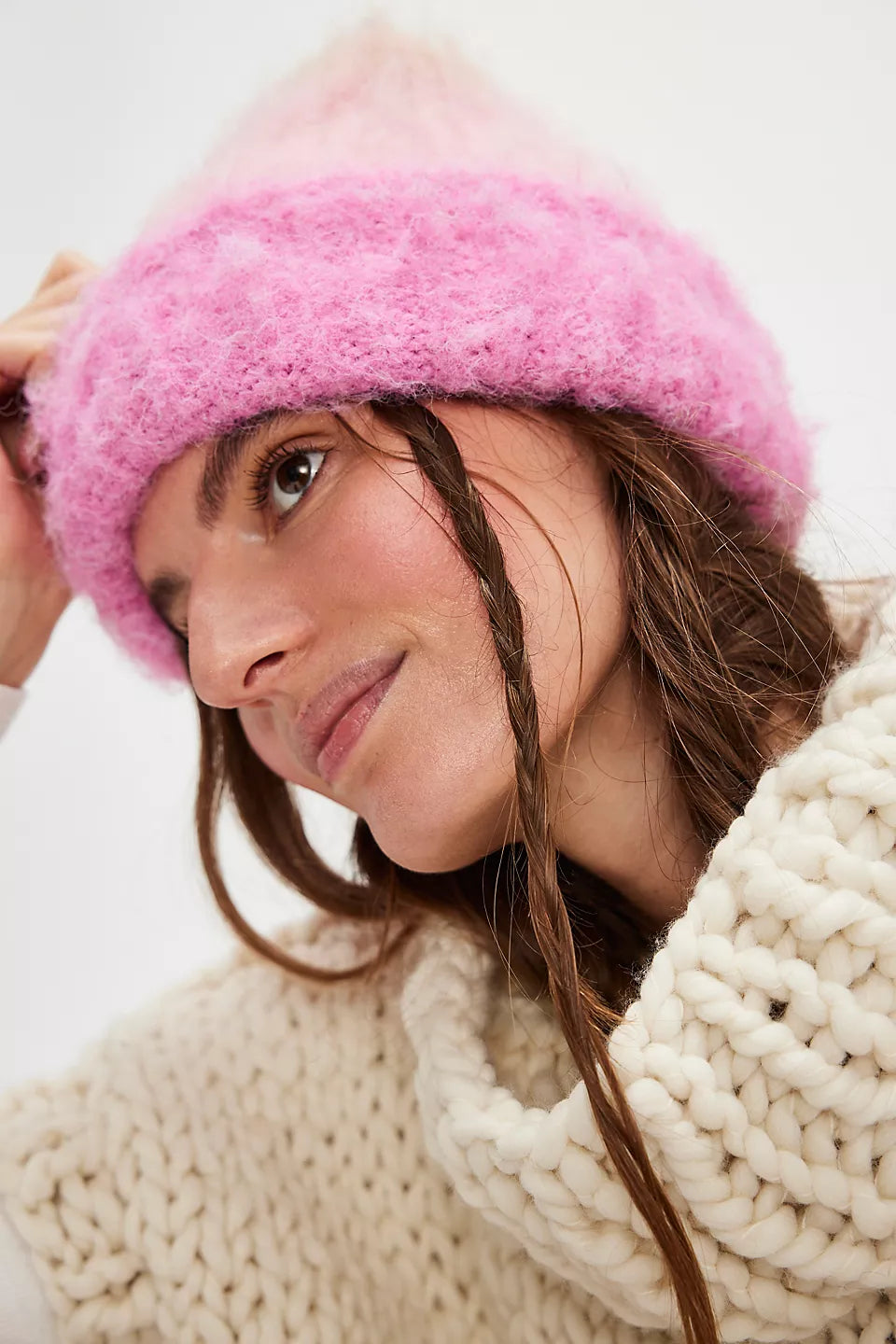 Free People Pink Icing Beanie