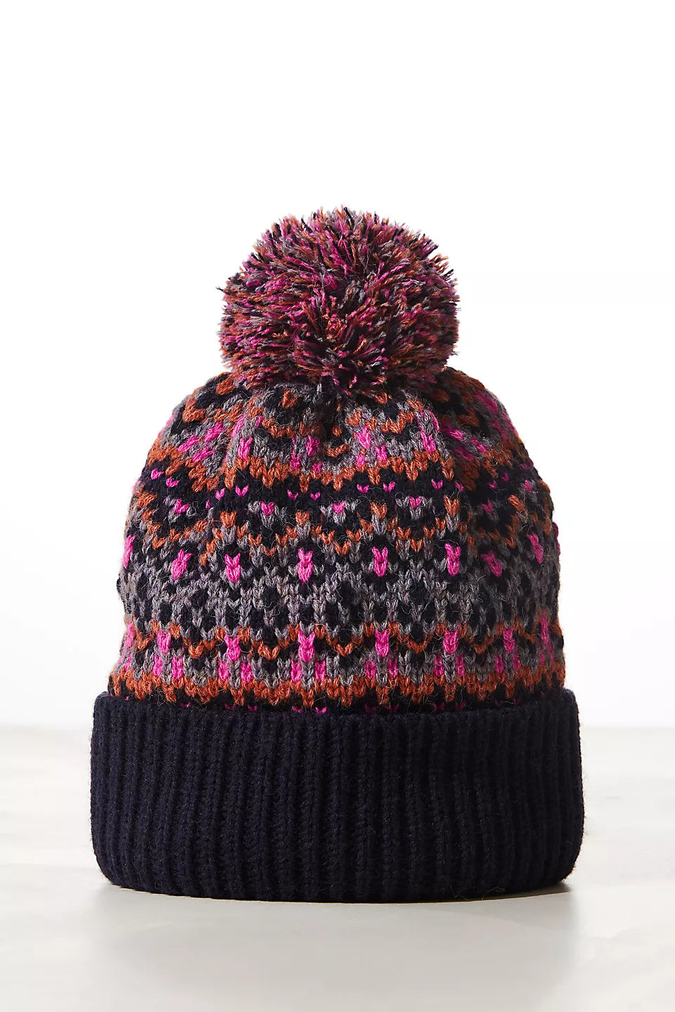 Free People First Frost Fairisle Pom Beanie