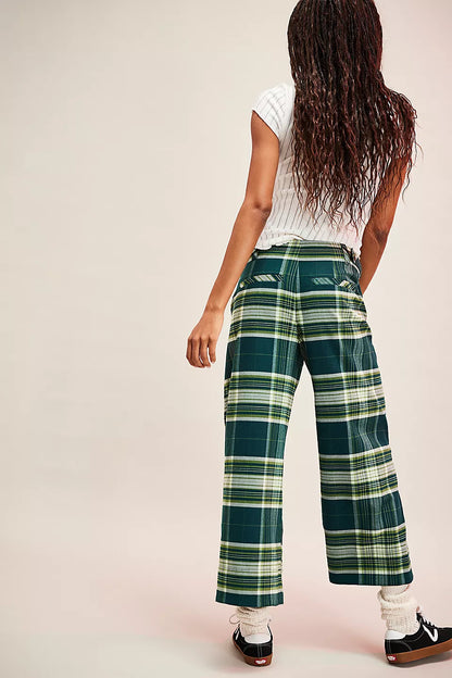 Free People Green Acadia Trouser