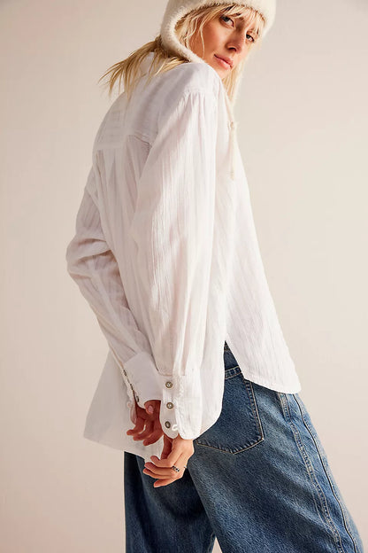 Free People Tuxy Vibes Shirt