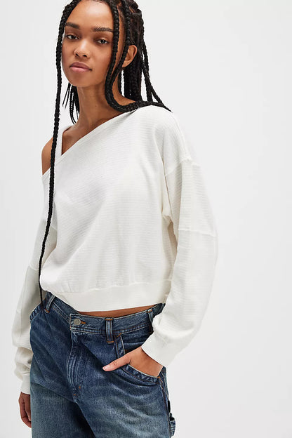 Free People Ivory Ife Pullover