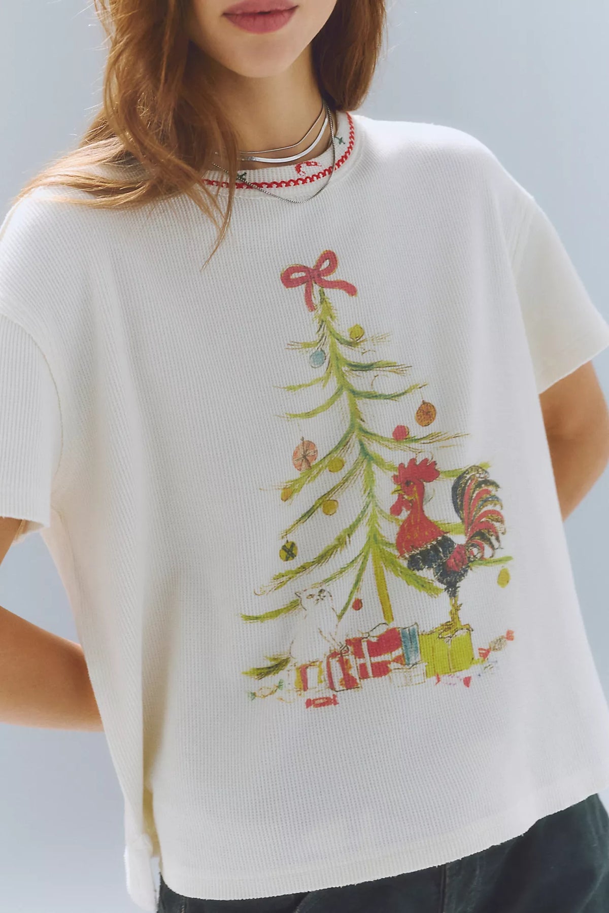 Free People Merry Meowy Tee